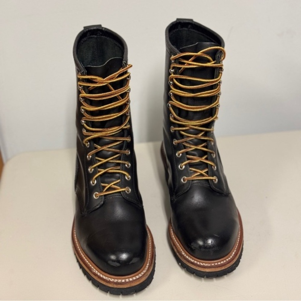 Red Wing 2218 LoggerMax leather Boots Men's Size 8 E2 (Wide) excellent condition